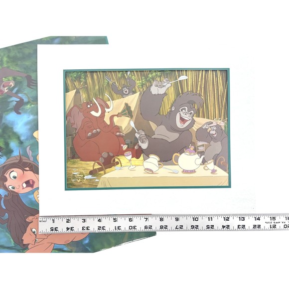 TARZAN The Disney Store 2000 Collection USA Jane Burroughs Elephant Lithograph - Picture 4 of 4